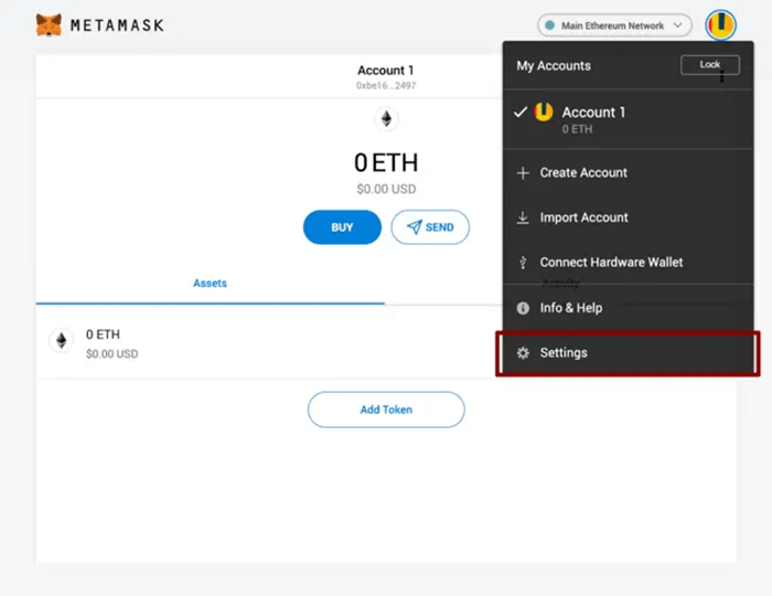 Select Settings