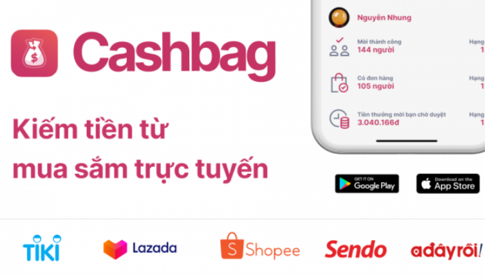 Chia sẻ ứng dụng kiếm tiền nhanh chóng với Cashbag