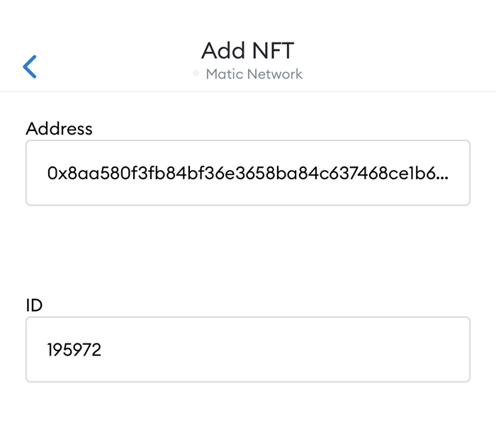 Add NFTs