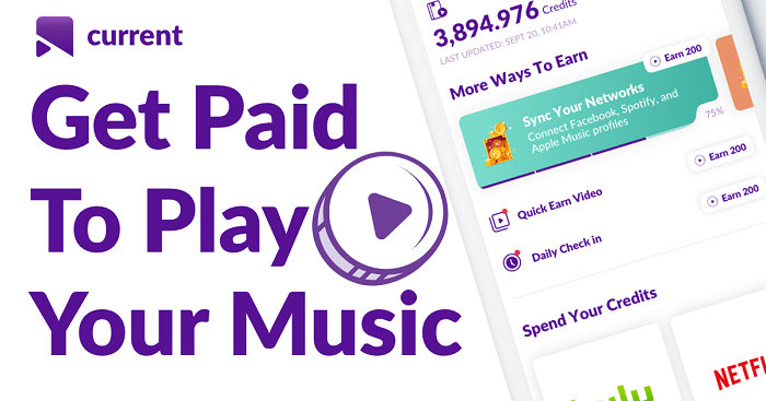 App Currents vừa nghe nhạc vừa kiếm thêm thu nhập