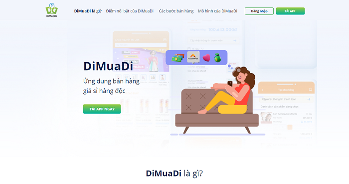 DiMuaDi - Nền tảng hỗ trợ bán hàng với vốn 0 đồng