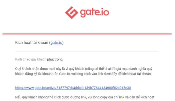Mở Email của bạn ra để kích hoạt tài khoản