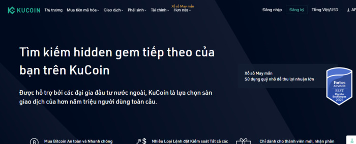 Website chính thức của KuCoin