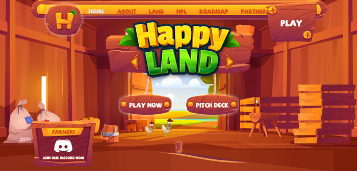 Giao diện Website Happy Land