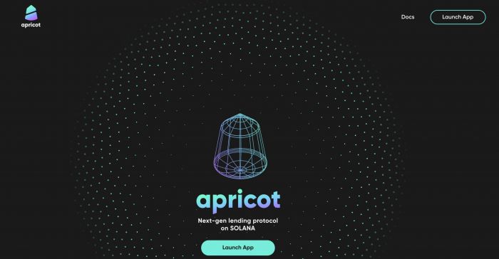 Giao diện trang web Apricot Finance