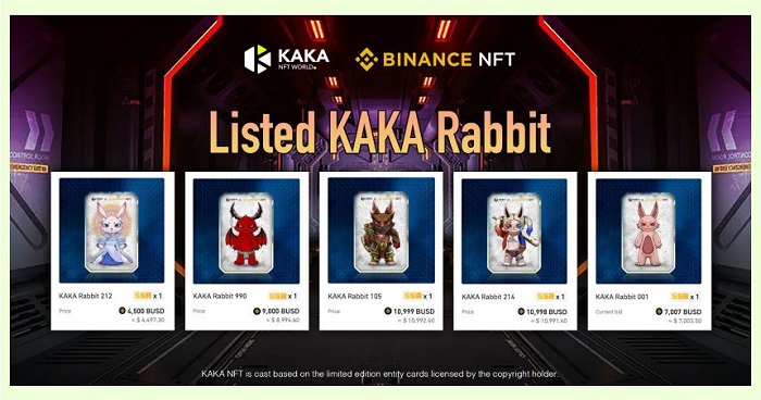KAKA được liệt kê trên Binance