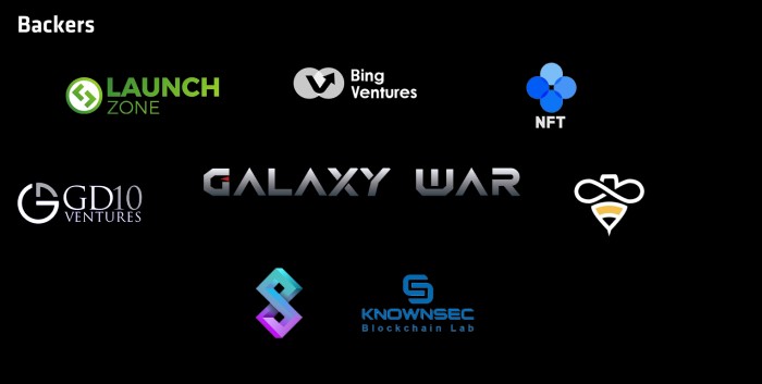 Nhà đầu tư và đối tác của Galaxy War
