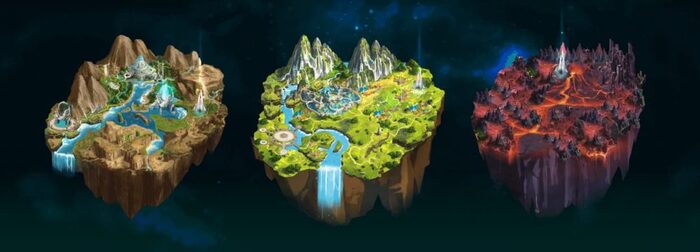 3 vùng đất chính trong game Fight Of The Ages
