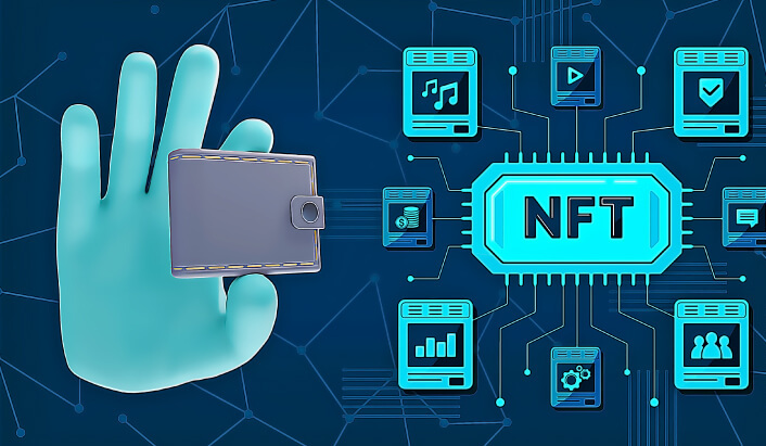 Ví NFT giúp lưu trữ thông tin liên quan đến vị trí tài sản của bạn trên blockchain.