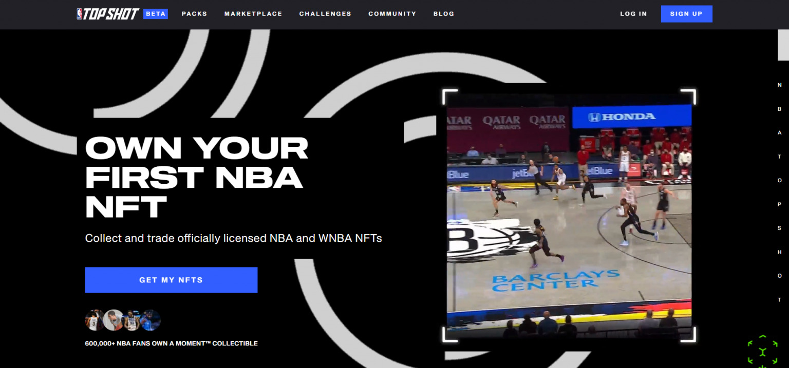 NBA Top Shot - Marketplace NFT tốt nhất cho thể thao