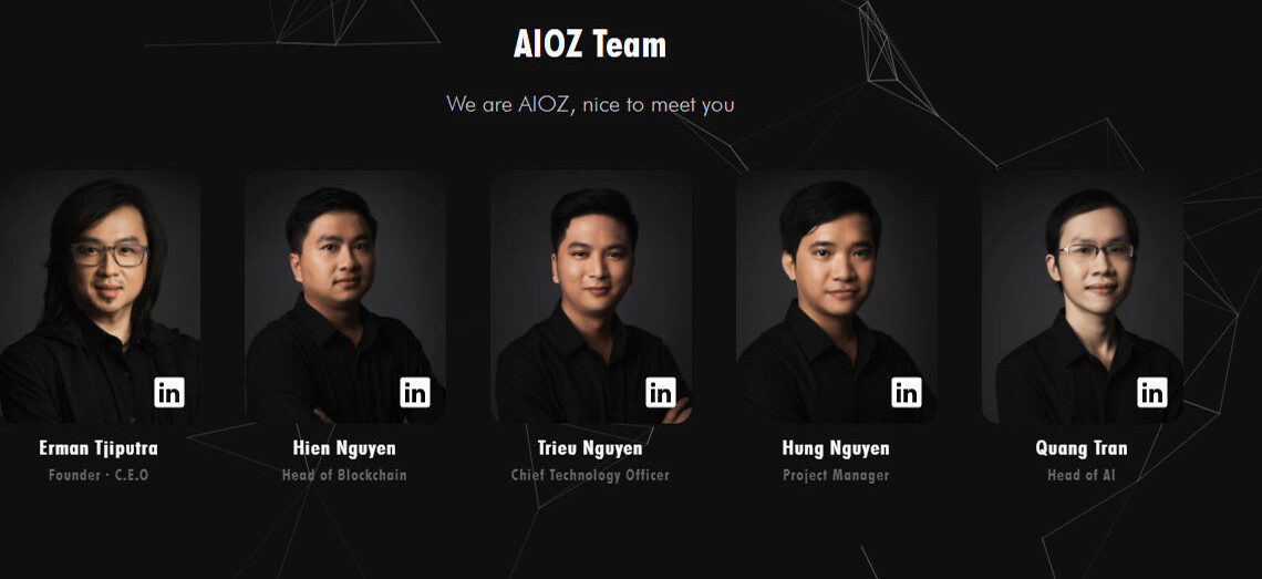 Đội ngũ phát triển dự án AIOZ Network (AIOZ)