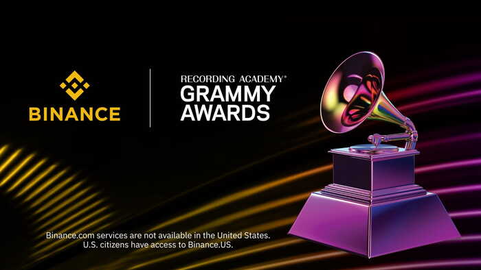 Binance - nhà tài trợ chính trong The Grammys năm nay. 