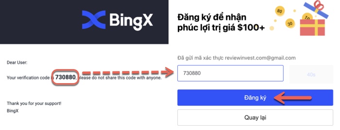 Đăng ký tài khoản BingX