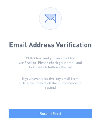 CITEX gửi email kích hoạt tài khoản