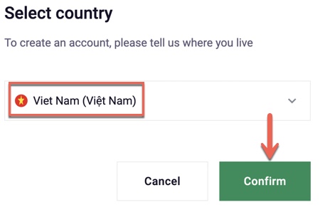 Chọn quốc gia Việt Nam