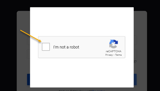 Tích vào I'm not a robot.