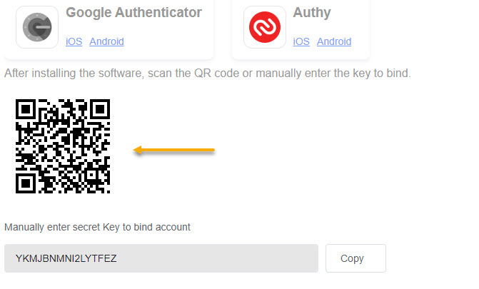 Cài đặt Google Authenticator để scan QR code