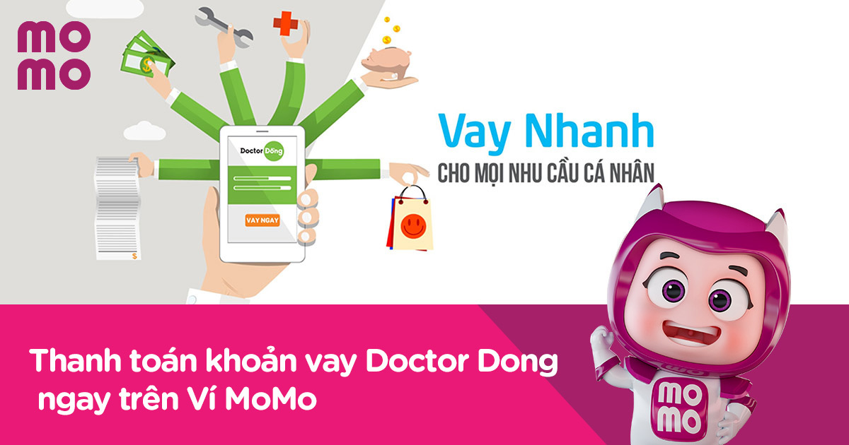 Thanh toán khoản vay Doctor Đồng tiện lợi trên MOMO