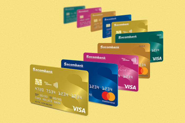 Đa dạng thẻ tín dụng tại ngân hàng Sacombank cho bạn lựa chọn