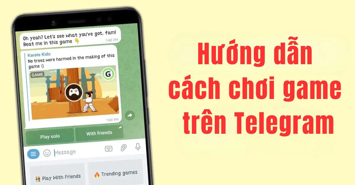 Cách chơi game trên Telegram